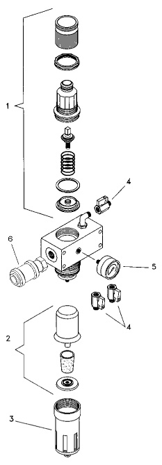 DVFR - 1 schemat regulatora powietrza