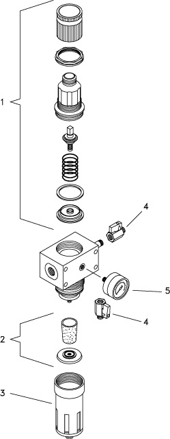 DVFR - 3 regulator powietrza z reduktorem devilbiss